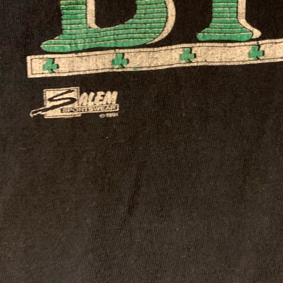 SUPER VINTAGE 1991 Boston Celtics Larry Bird T - Picture 2 of 3